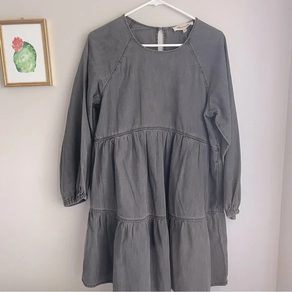 Madewell Denim Raglan-Sleeve Mini Dress in Lunar Wash - Picture 8 of 16